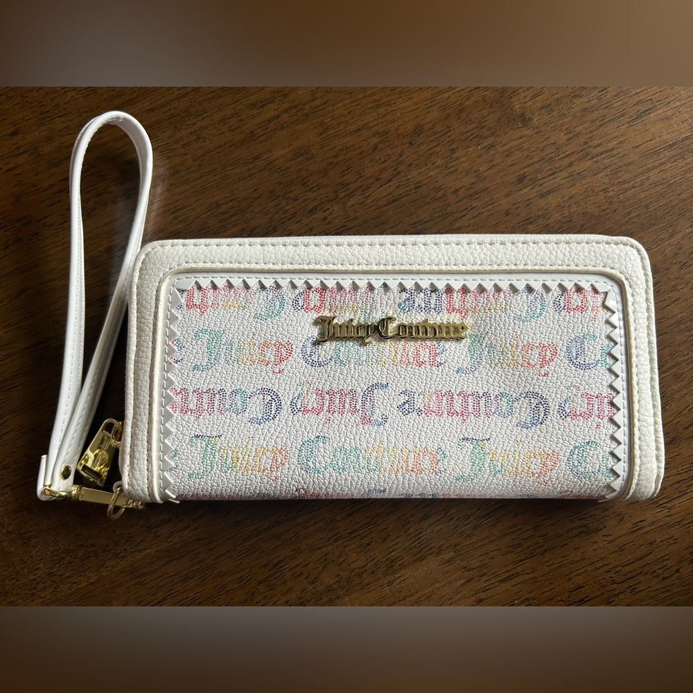 Juicy Couture Rainbow Logo Wristlet / Wallet